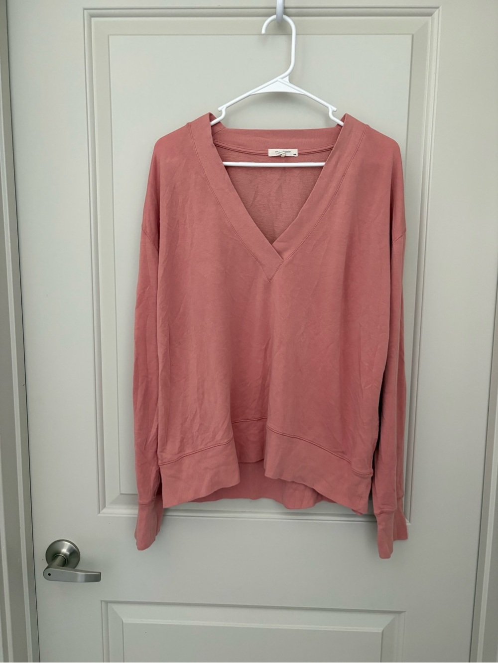 rag & bone Rose-Pink V-Neck Top Size M